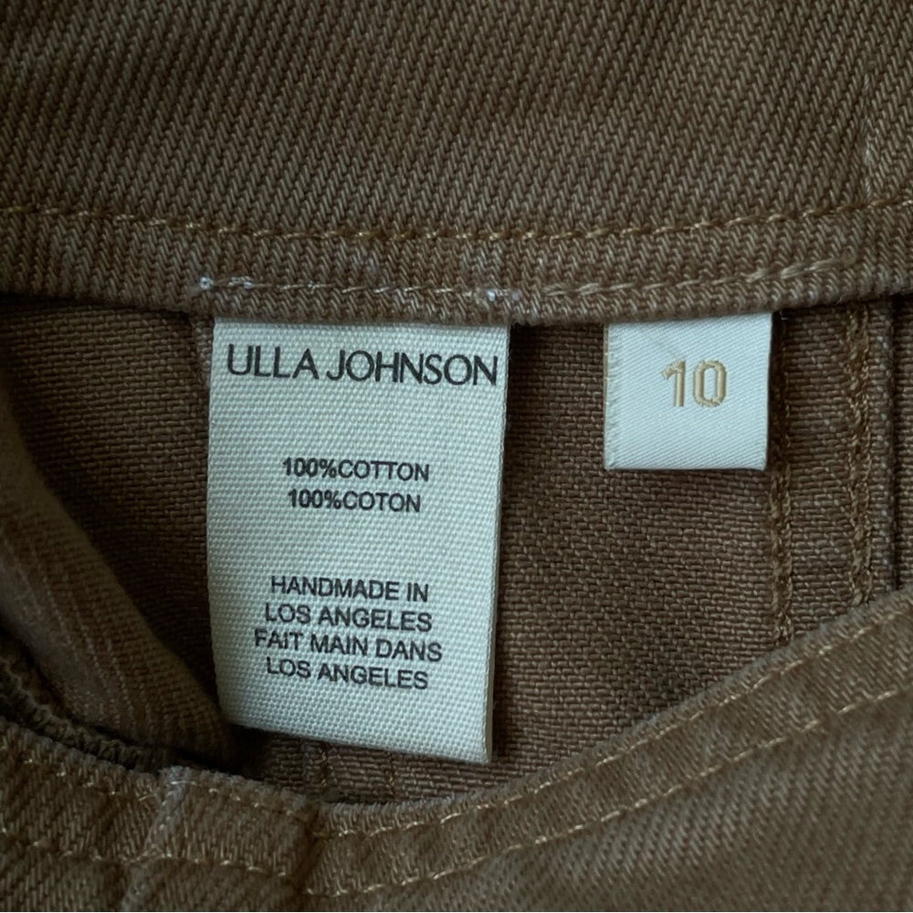 Ulla Johnson Vera Flared Denim Paneled Skirt Tangier Wash Women’s Size 10 NWT - Picture 14 of 14